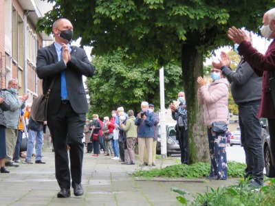 Afscheidsviering pastoor Herman Augustyns - Projectie - Streaming - Erehaag - Zaterdag 3 oktober 2020 - Sint-Anna-ten-Drieënparochie, Antwerpen Linkeroever